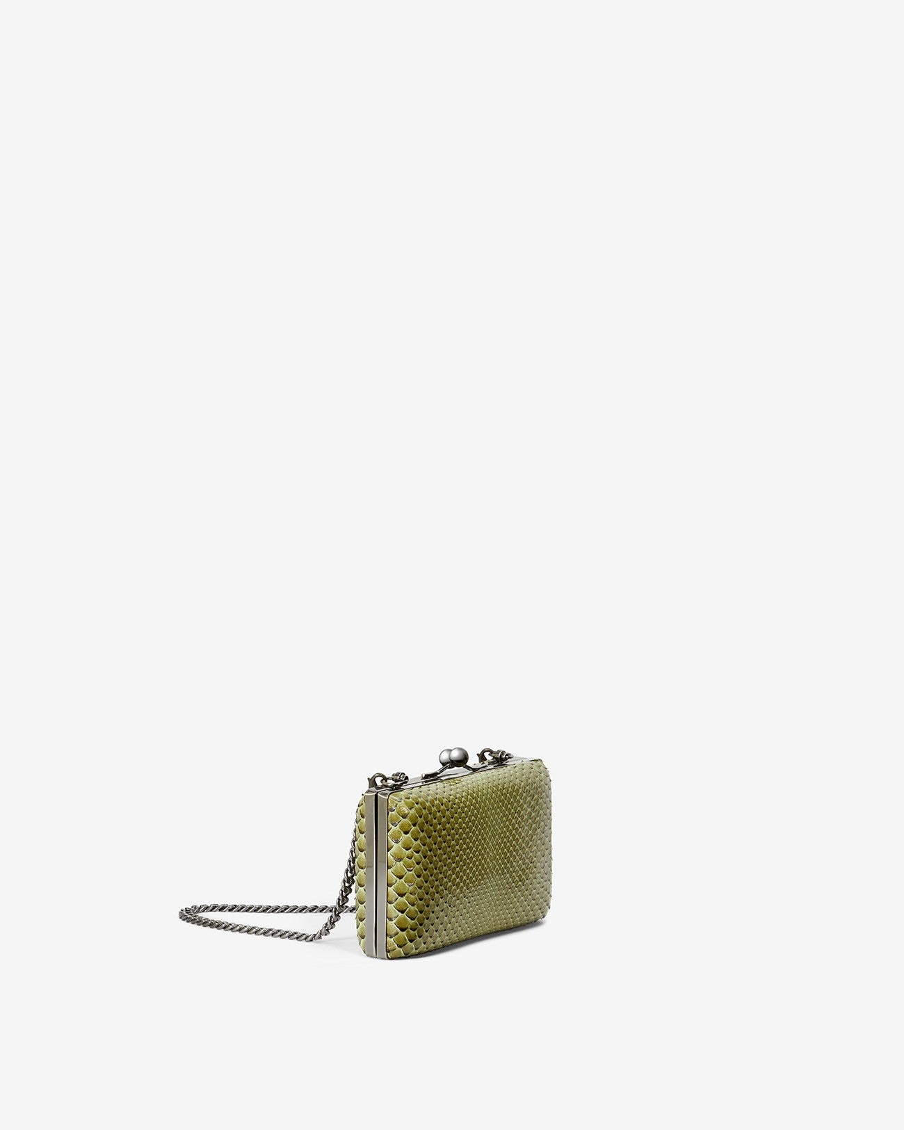 Bolso Clutch en piel de pitón