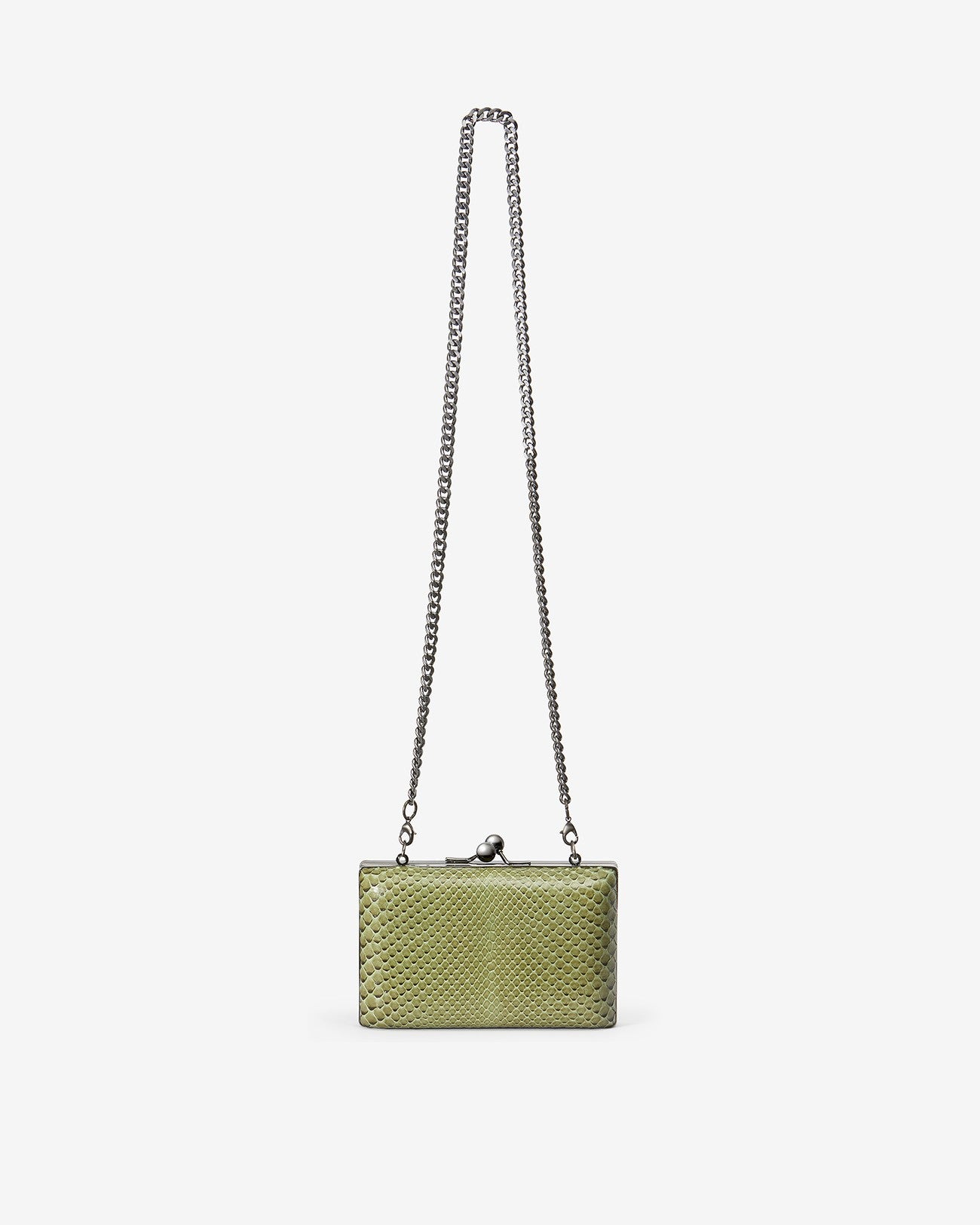 Bolso Clutch en piel de pitón