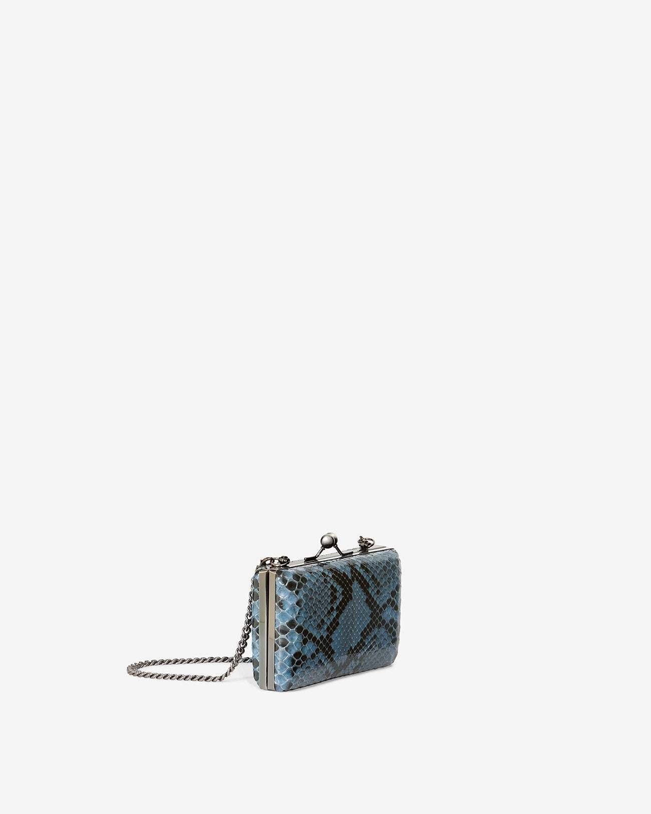 Bolso Clutch en piel de pitón